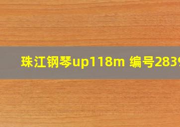 珠江钢琴up118m 编号283974